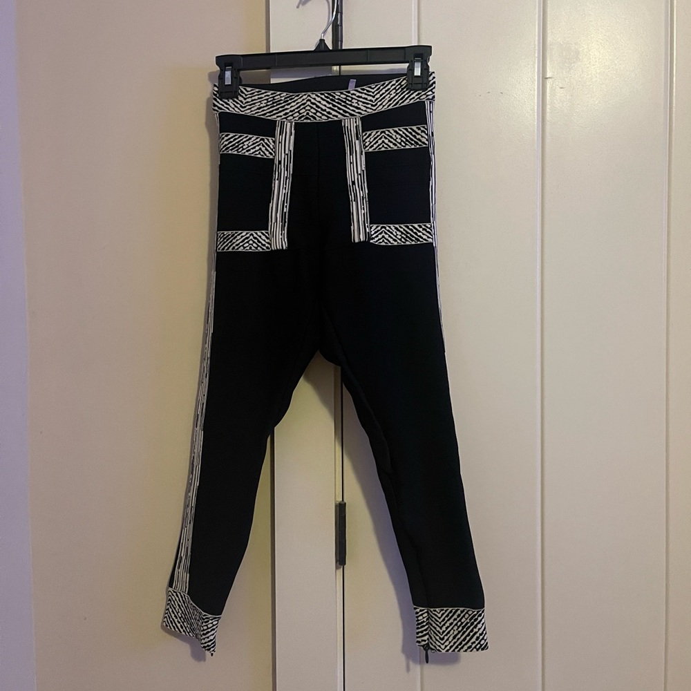 Herve Leger Skinny Leg Pants